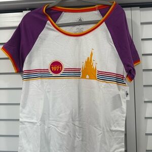 Disney Parks Women's Tee - Purple, White, and Gold